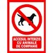 Placuta accesul interzis cu animale de companie